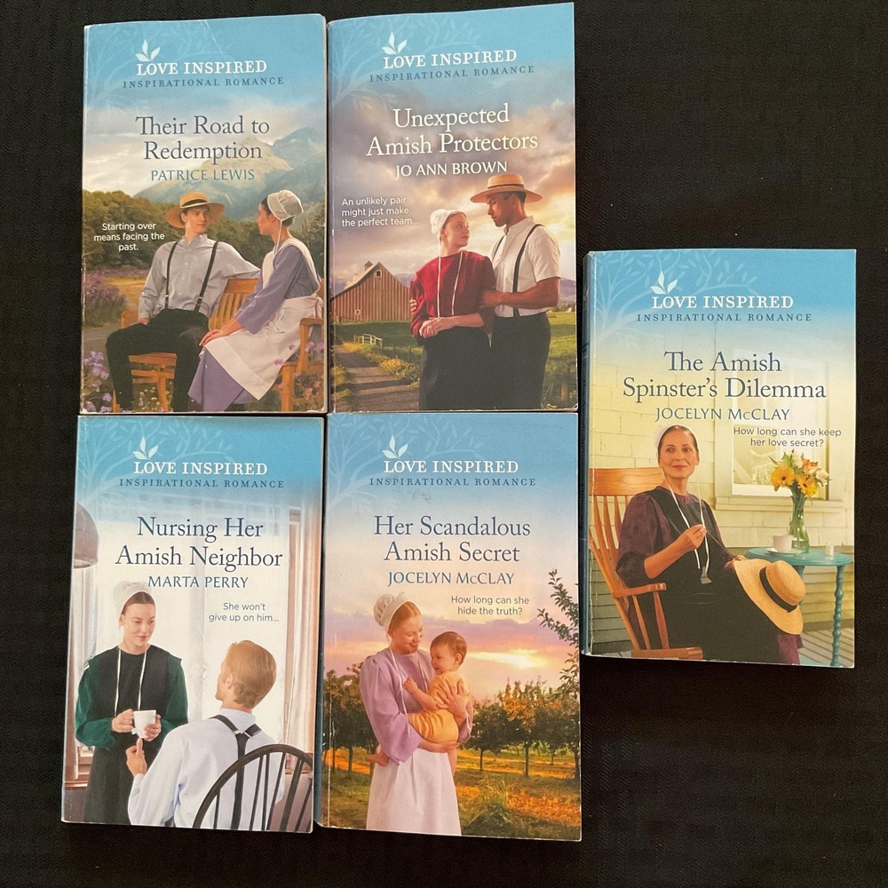 Love Inspired Amish Romance Lot 5 Books Softcover McClay Perry Brown Lewis